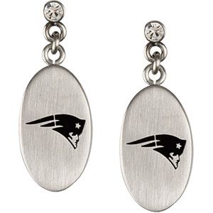 New England Patriots Logo Dangle Earrings