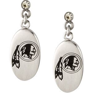 Washington Redskins Logo Dangle Earrings