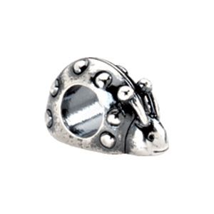 Kera™ Sterling Silver Ladybug Bead