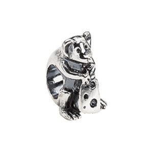 Kera™ Sterling Silver Mouse with Cheese Bead