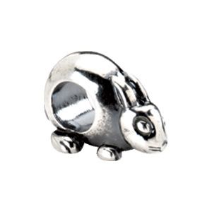 Kera™ Sterling Silver Rabbit Bead