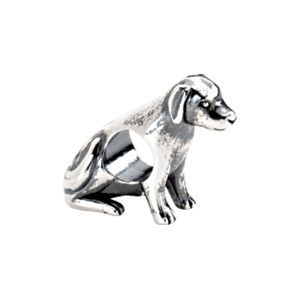 Kera™ Sterling Silver Dog Bead