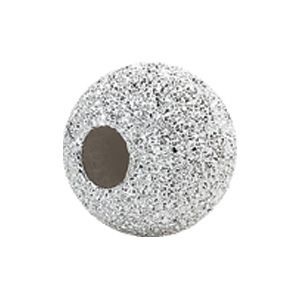 Kera&trade; Sterling Silver Stardust Finish Bead