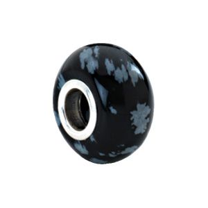 Kera™ Flake Obsidian Natural Stone Bead