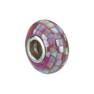Kera™ Purple Mosaic Mother of Pearl Bead