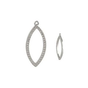 Accented Marquise Shaped Dangle