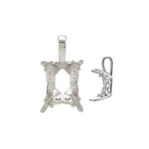 Emerald Vintage Scroll Setting&reg; Pendant