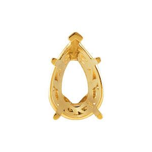 PEAR LAUREL SCROLL SETTING