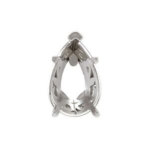PEAR LAUREL SCROLL EARRING