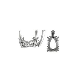 Pear Shape Vintage Scroll Setting&reg;