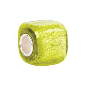 Kera™ Yellow Square Glass Bead