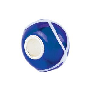 Kera™ Blue with White Swirl Glass Bead