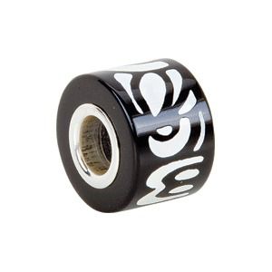 Kera™ White Inlaid Mosaic Mother of Pearl Bead