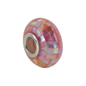 Kera™ Light Pink Mosaic Mother of Pearl Bead