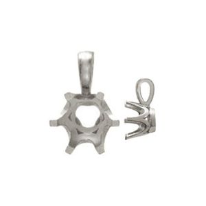 Round 6-Prong Pendant