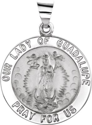 Hollow Round Our Lady of Guadalupe Medal
