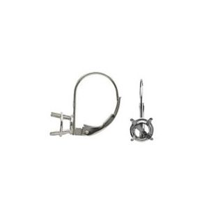 Solitaire Lever Back Earring