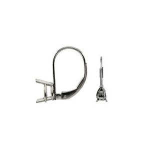Lever Back Earring with Pear Basket