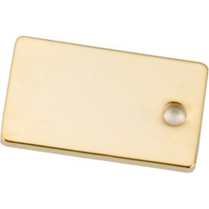 GOLD PLATED XS-RECTANGLE MEDAL 15X25MM PK/10