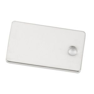 RHODIUM PLATED XS-RECTANGLE MEDAL 15X25MM PK/10