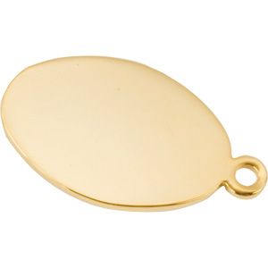GOLD PLATED OVAL MEDAL 20X30MM PK/10