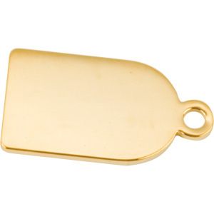 GOLD PLATED 1/2 OVAL MEDAL 15X20MM PK/10