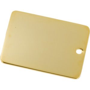 GOLD PLATED XL-RECTANGLE MEDAL 40X55MM PK/10