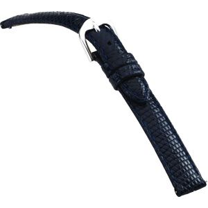 20mm Ladies Long Genuine Lizard EZ-Change Blue Watch Strap