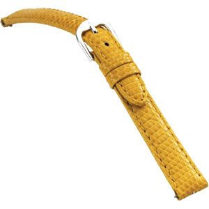 20mm Ladies Regular Genuine Lizard EZ-Change Yellow Watch Strap