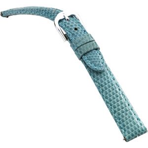 20mm Ladies Regular Genuine Lizard EZ-Change Baby Blue Watch Strap