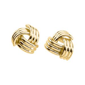 Design Knot  Earring with Back