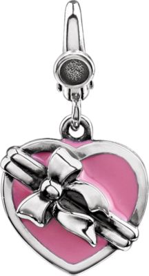 Wrapped Enamel Heart Box Charm