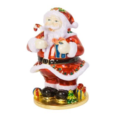 Santa Hinged Jewelry Box