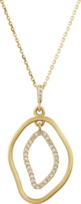 Open Silhouette Dangle Pendant or Necklace 
