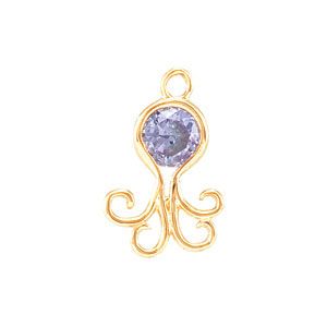 Octopus Cinch Bezel Dangle for Round Center