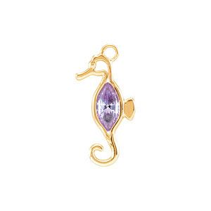 Seahorse Cinch Bezel Dangle for Marquise Center