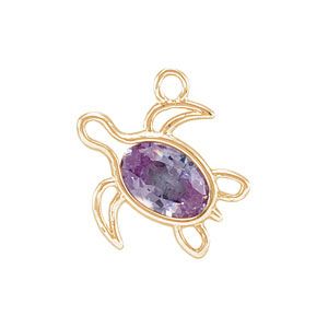 Turtle Cinch Bezel Dangle for Oval Center