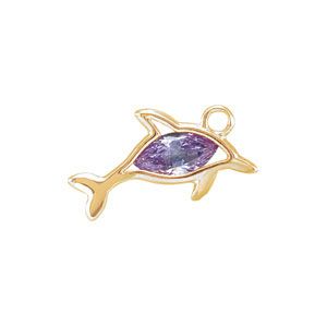 Dolphin Cinch Bezel Dangle for Marquise Center