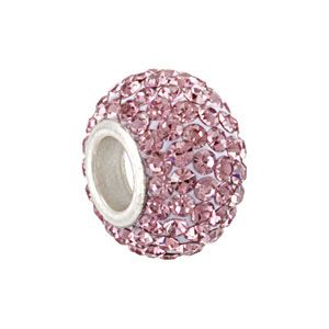 Kera&trade; Light Purple Crystal Pave' Bead