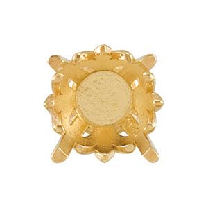 ROUND FLEUR DE LIS EARRING