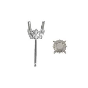 Round Fleur-de-lis Earring