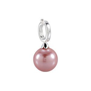 Kera&trade; Dark Pink Glass Pearl Dangle