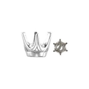 6-Prong Round Setting for Earring Assembly