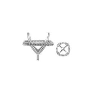 Antique Square Halo Peg Setting 
