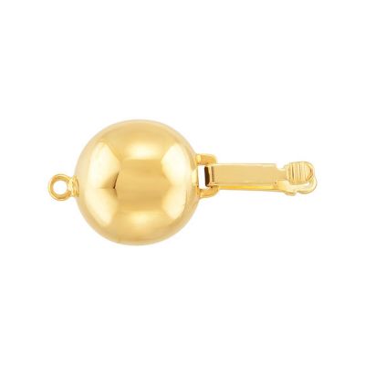 Round Ball Clasp with Bright Finish