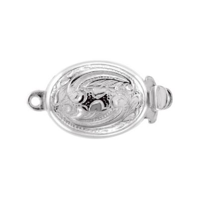 Oval Engraved Clasp
