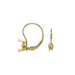 Pear Scroll&reg; Setting Lever Back Earring