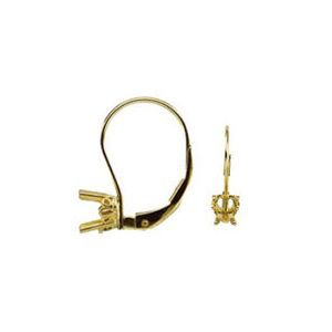 Heart Scroll Setting&reg; Lever Back Earring