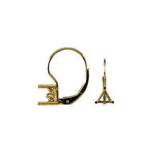 Triangle Scroll Setting&reg; Lever Back Earring