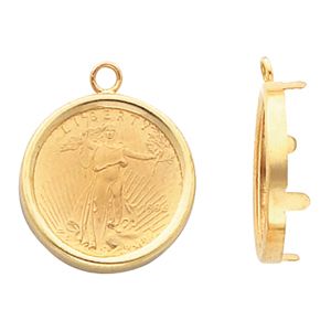 Tab Back Coin Frame Dangle